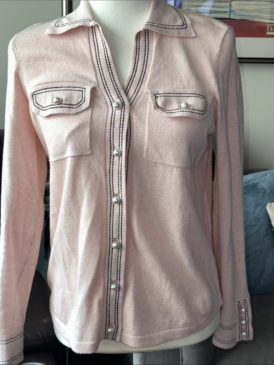 Minnie Rose Tops - Minnie Rose Blush Pink Knit Top